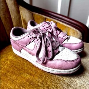 Kids Nike Pink and White Sneakers size 3Y